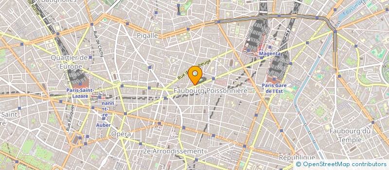 localisation de l'entreprise SCM LA FAYETTE  PARIS