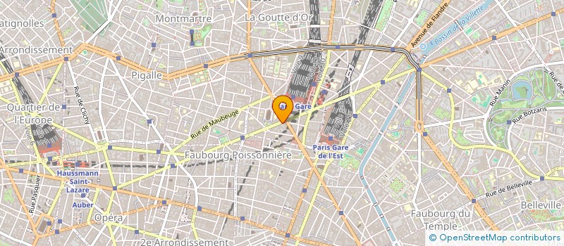 localisation de l'entreprise SCM LA FAYETTE MAGENTA  PARIS