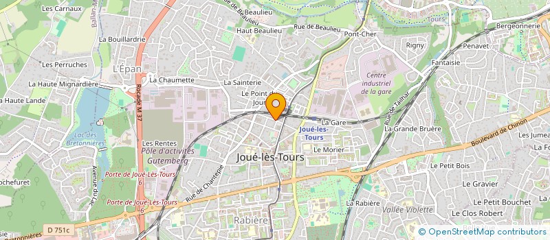 localisation de l'entreprise SCM LA FONTAINE à JOUE-LES-TOURS