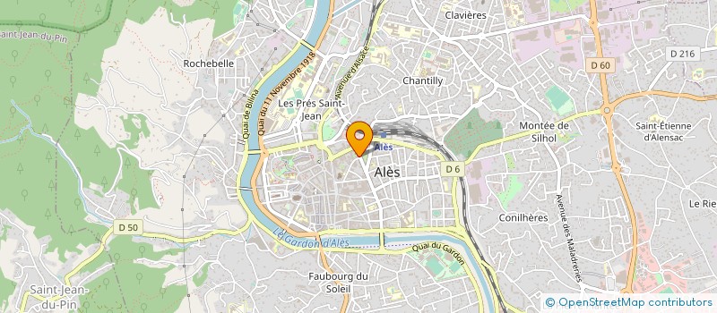 localisation de l'entreprise SCM LA FONTAINE  ALES