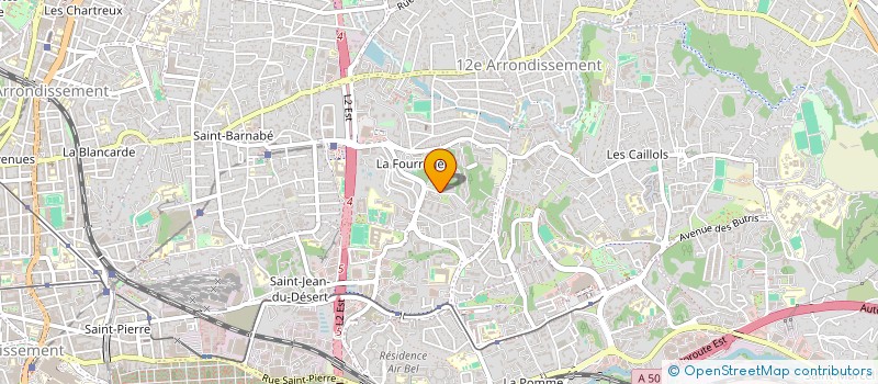 localisation de l'entreprise SCM LA FOURRAGERE à MARSEILLE