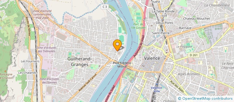 localisation de l'entreprise SCM LA FRAMBOISE  GUILHERAND-GRANGES