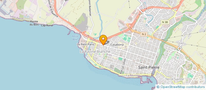 localisation de l'entreprise SCM LA KAZ KINE  SAINT-PIERRE