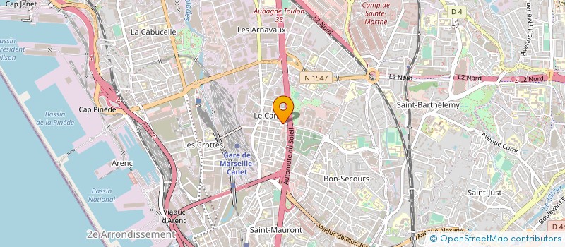 localisation de l'entreprise SCM LA PALMERAIE DU CANET  MARSEILLE