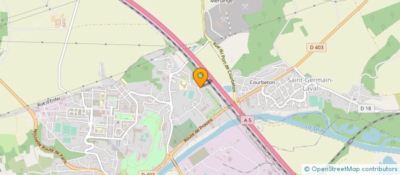 localisation de l'entreprise SCM LA ROSERAIE  VARENNES-SUR-SEINE