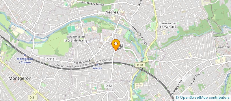 localisation de l'entreprise SCM LA ROSERAIE  YERRES