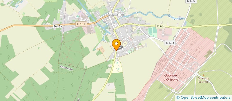 localisation de l'entreprise SCM LA SOUCHE  SISSONNE