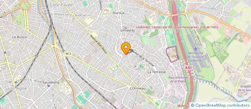 localisation de l'entreprise SCM LA TERRASSE DENTAIRE à TOULOUSE