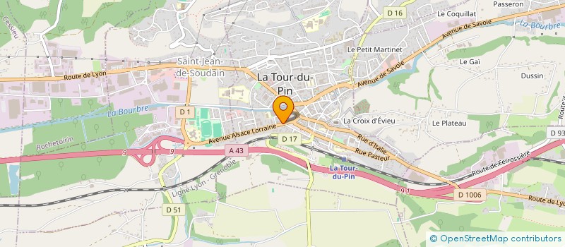 localisation de l'entreprise SCM LA TOUR  LA TOUR-DU-PIN