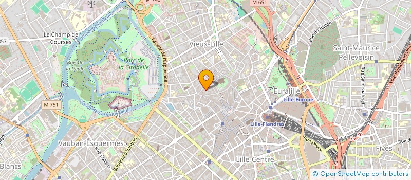 localisation de l'entreprise SCM LA TREILLE à LILLE