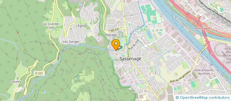 localisation de l'entreprise SCM LA VIOLETTE  SASSENAGE