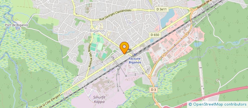 localisation de l'entreprise SCM LABAT-COIC-RENAUD  BIGANOS