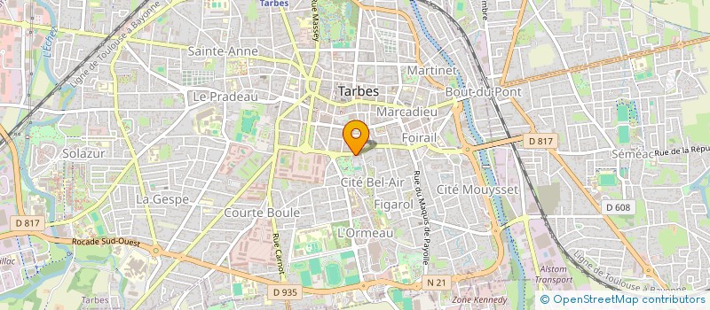 localisation de l'entreprise SCM LAC BLEU  TARBES