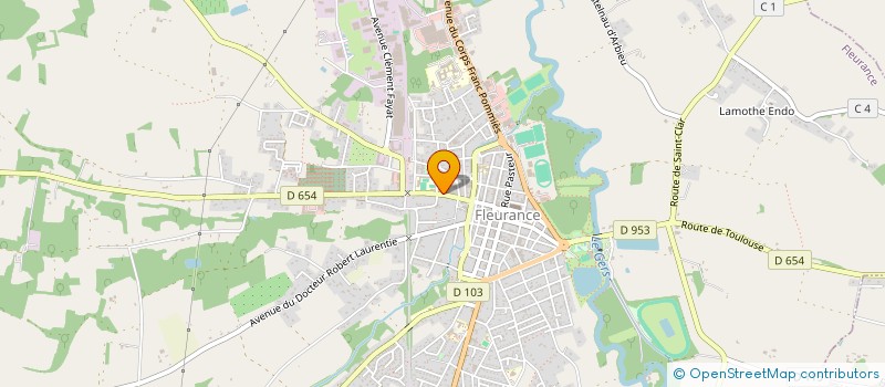 localisation de l'entreprise SCM LACLAVERIE HURAND  FLEURANCE