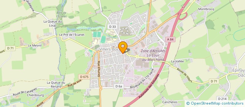 localisation de l'entreprise SCM LACOMBE PREVEL PESCHARD  VILLERS-BOCAGE