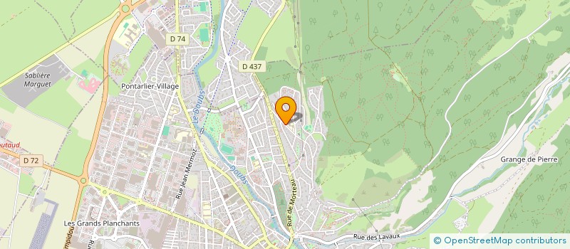 localisation de l'entreprise SCM LACOSTE CARDON GIROUX  PONTARLIER