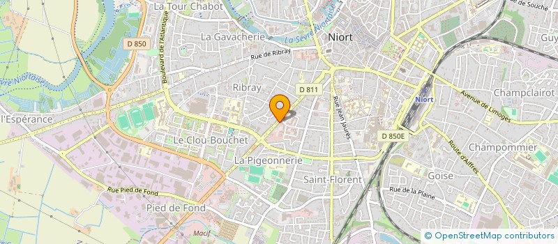 localisation de l'entreprise SCM LACOSTE - LE BRAS à NIORT