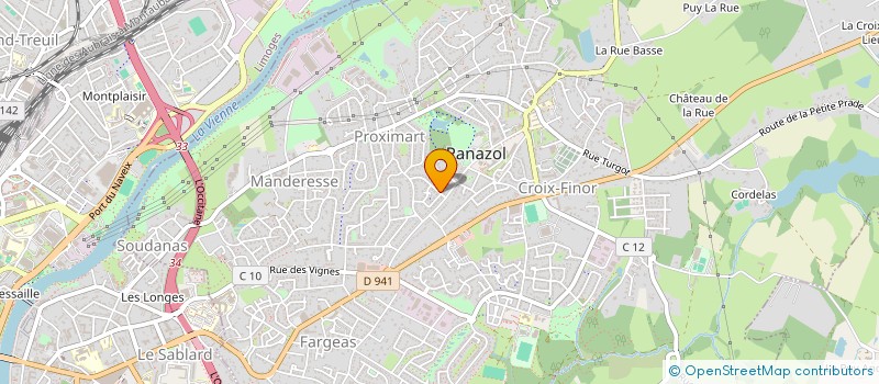 localisation de l'entreprise SCM LACOTTE MARIAGE DECOUSU à PANAZOL