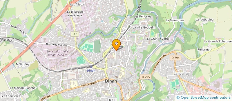 localisation de l'entreprise SCM LACOURT LELIEVRE à DINAN