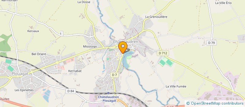 localisation de l'entreprise SCM LAENNEC  CHATELAUDREN-PLOUAGAT