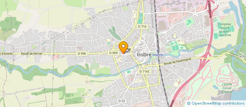 localisation de l'entreprise SCM LAENNEC à ISSOIRE