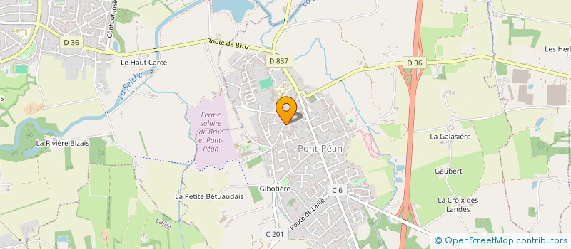 localisation de l'entreprise SCM LAINE SAULNIER  PONT-PEAN