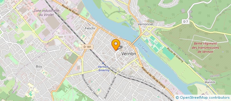 localisation de l'entreprise SCM LALOUEL COUTURIER à VERNON