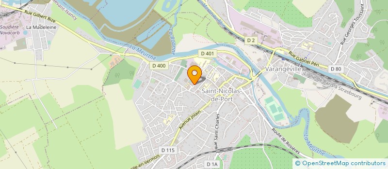 localisation de l'entreprise SCM LAMBERT- BARBELIN - BRETON - PILARSKI à SAINT-NICOLAS-DE-PORT
