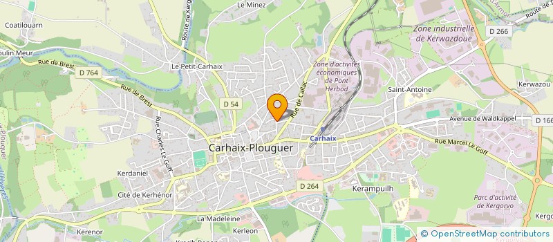 localisation de l'entreprise SCM LANDURE - MEVEL  CARHAIX-PLOUGUER