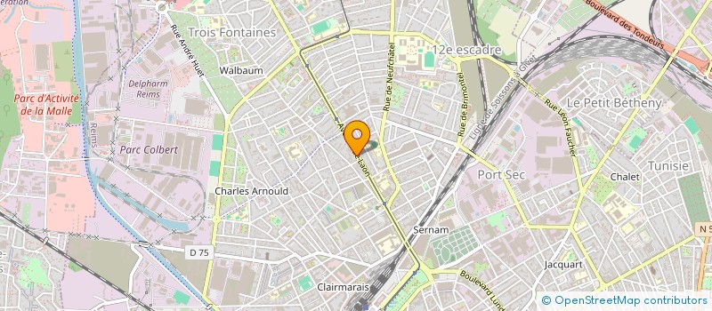 localisation de l'entreprise SCM LAON PARAMED à REIMS