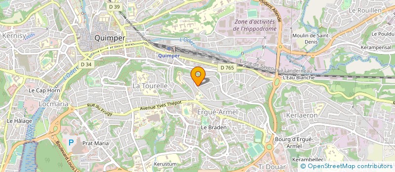 localisation de l'entreprise SCM LAOUENAN MERRIEN  QUIMPER