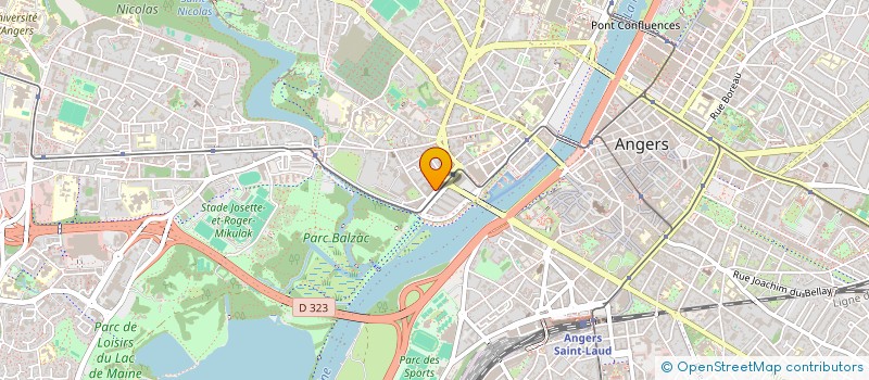 localisation de l'entreprise SCM LAPARO à ANGERS