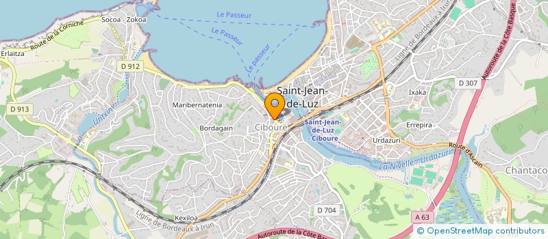 localisation de l'entreprise SCM LARRALDENEA  CIBOURE