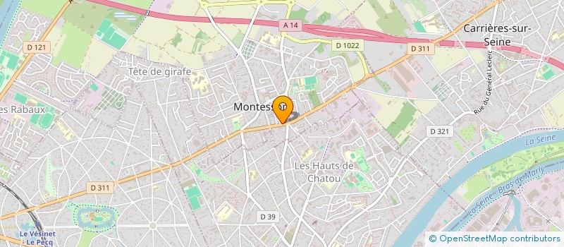 localisation de l'entreprise SCM LASER DE LA BOUCLE  MONTESSON