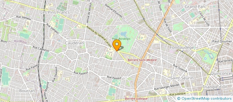 localisation de l'entreprise SCM LASER DU PARC BORDELAIS  BORDEAUX