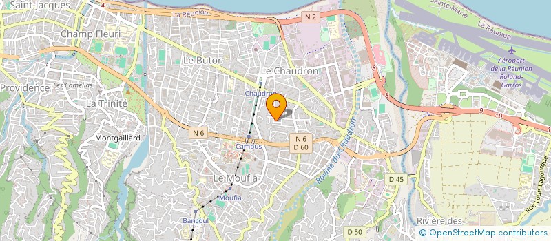 localisation de l'entreprise SCM LATITUDE 21 à SAINT-DENIS
