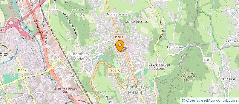 localisation de l'entreprise SCM LAURENT COTTAZ ET ANNE-CECILE COTTAZ à CHAMBERY
