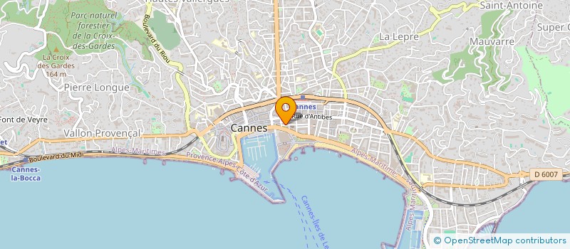 localisation de l'entreprise SCM LAUTIER MESLIER VINCENT à CANNES