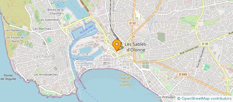 localisation de l'entreprise SCM LAVAL PHILIPPE ET TEBOUL MAURICE à LES SABLES D'OLONNE