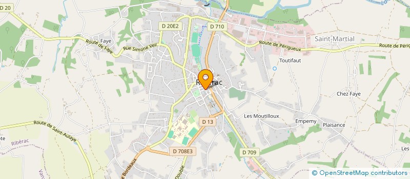 localisation de l'entreprise SCM LAVAUD VIAUD à RIBERAC