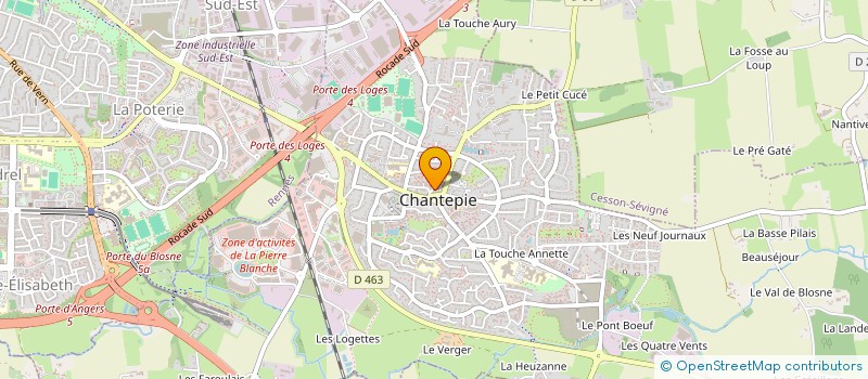 localisation de l'entreprise SCM LE CAPITOLE CHANTEPIE  CHANTEPIE