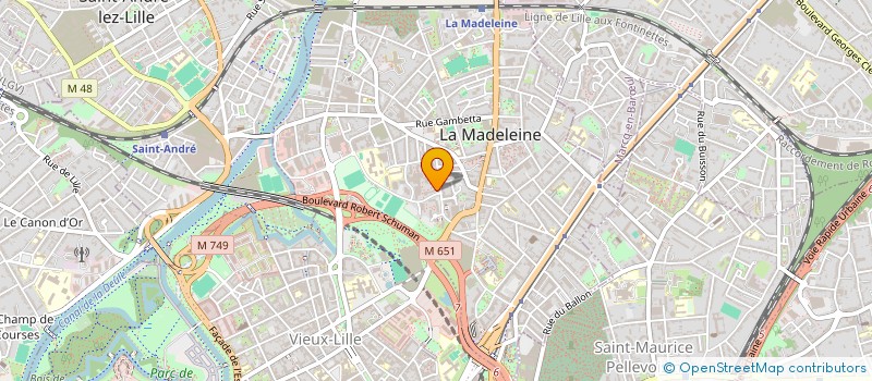 localisation de l'entreprise SCM LE CASSIOPEE à LA MADELEINE