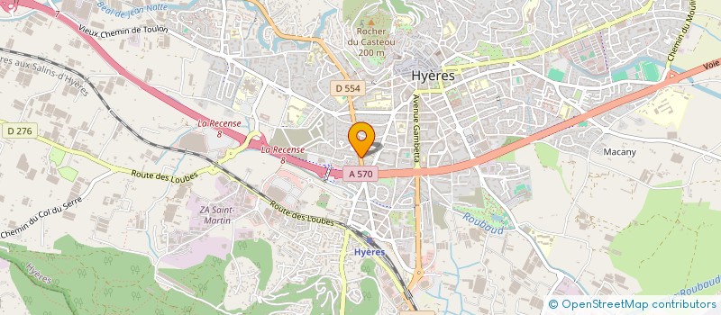 localisation de l'entreprise SCM LE FLORIDE à HYERES