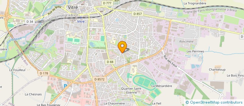 localisation de l'entreprise SCM LE GALL - DAHIREL - MOREL  VITRE