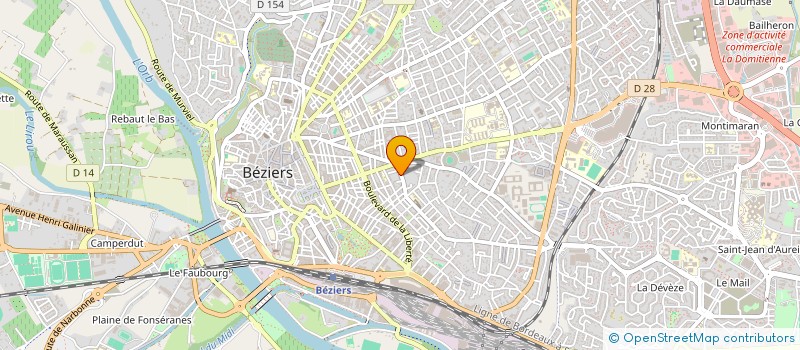 localisation de l'entreprise SCM LE GENEVE à BEZIERS
