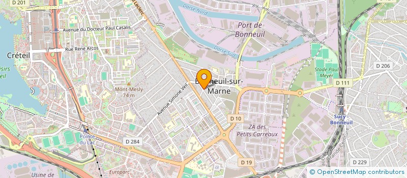 localisation de l'entreprise SCM LE GROUPE MEDICAL CLAUDE BERNARD  BONNEUIL-SUR-MARNE