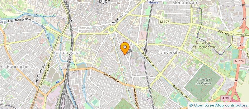 localisation de l'entreprise SCM LE LIEVRE-CORNIAU-LABONDE-BENOIT  DIJON