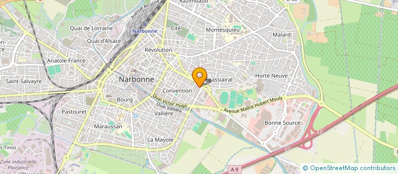 localisation de l'entreprise SCM LE LONGCHAMP  NARBONNE