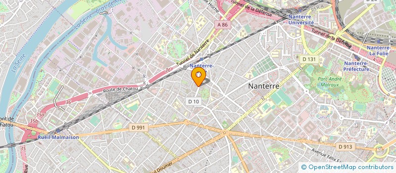 localisation de l'entreprise SCM LE PARC à NANTERRE