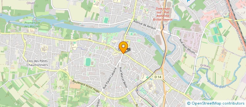 localisation de l'entreprise SCM LE RONSARD à OLIVET
